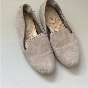 Birdies Beige Suede Flats